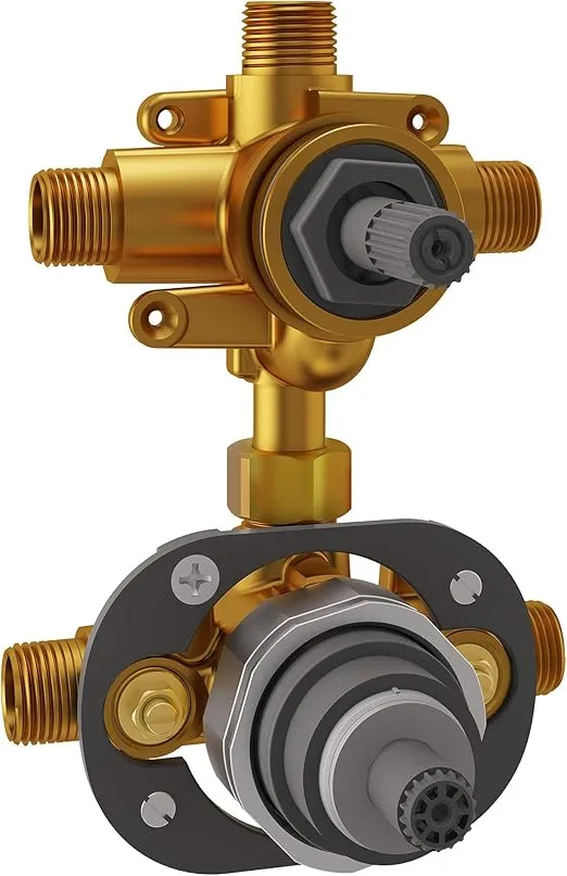 American Standard RU531 Flash 3-Way Integrated Shower Diverter Rough Pressure Balance Valve Cartridge, No Finish