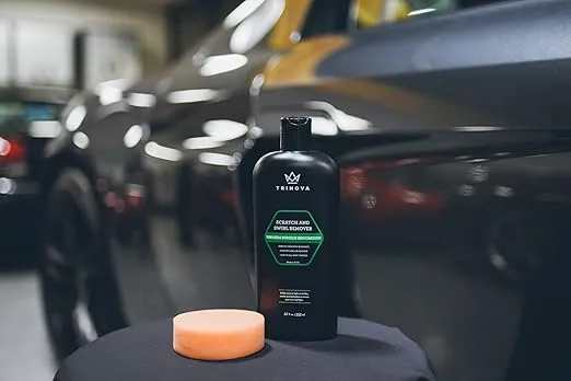 TriNova Scratch Swirl Remover - Best Abrasive Compound car Paint Restoration. Kit Includes Buffer pad Removal Polish in a Complete System. Ultimate Solution Clear Coat Care. 12 fl oz