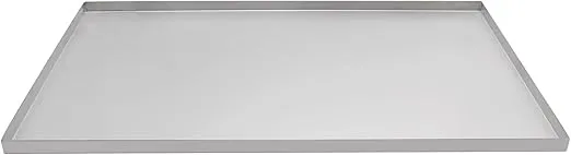 Metal Replacement Dog Crate Pan, Stainless Steel Replacement Tray for Dog Crate, Chew Proof Crack Proof Pet Kennel Tray Pan, Dog Training Crate Pan Pet Supplies (Stainless Steel,34.64''X21.65''X1'')