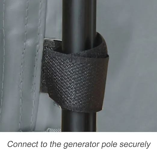 Porch Shield Waterproof Universal Generator Cover 38 x 28 x 30 inch - for Most Generators 5500-15000 Watt, Gray
