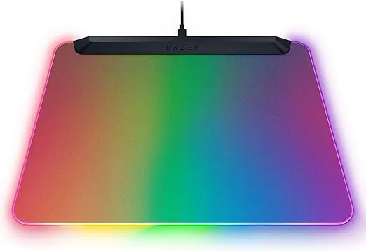 Razer Firefly V2 Pro Fully Illuminated RGB Gaming Mouse Mat: Backlit Design - 15 Zone Chroma Lighting - USB 2.0 Port - Detachable USB Type C Cable - Micro Textured Surface - Anti Slip Base