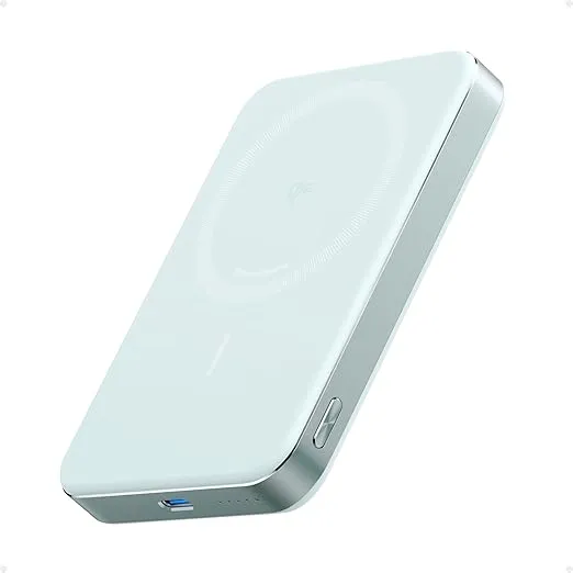 Anker MagGo Power Bank, Ultra-Slim 10,000mAh Magnetic Battery Pack, Qi2 Certified 15W Ultra-Fast MagSafe Compatible Portable Charger, Ergonomic Design, for iPhone16/15/14/13/12 Series Only