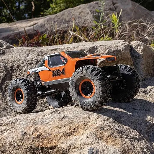 Axial RC Truck 1/24 AX24 XC-1 4WS Crawler Brushed RTR (Includes Everything Needed No Other purchases Required), Orange, AXI00003T2
