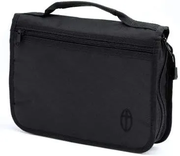 Wordkeeper Economy Canvas Bible Cover, Black, Medium