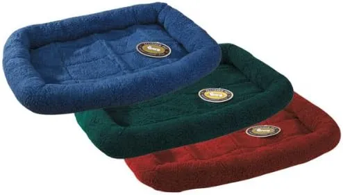 Sherpa Crate Pet Bed with Bumper-Style Cushioning for Comfort in Crate