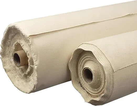 Creative Mark Unprimed Cotton Duck Deluxe Canvas Rolls - 30 Yard Canvas Rolls for Painting, Design, and More! - [7 oz. - 52" x 30 Yards]
