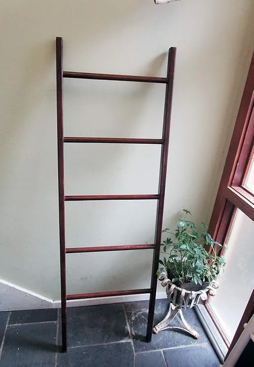 MGP Teak Ladder Rack, 60" H x 19" W x 2.5" L