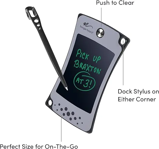 Boogie Board Jot Pocket Writing Tablet – Doodle Board Kids Travel Essentials LCD Screen Instant Erase Stylus Pen Kickstand Drawing Pad Girls Boys Educational Toy Birthday Gift Unicorn Design