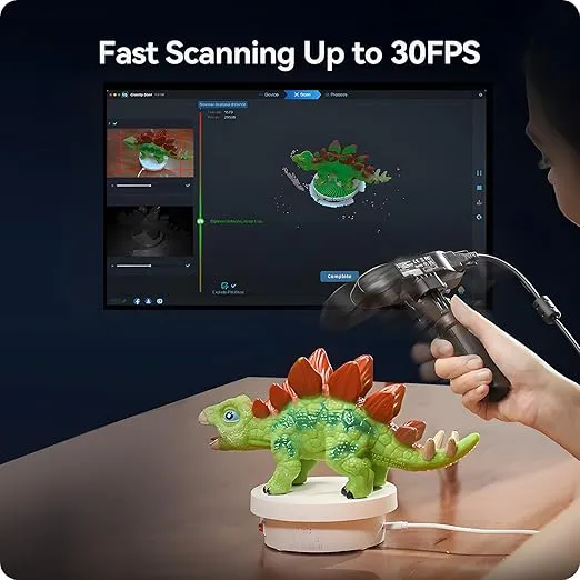 Creality 3D Scanner Ferret Pro for 3D Printing,Handheld Wireless 3D Scanning with RGB Color Camera 0.1mm Accuracy, Up to 30FPS Scanning Speed Support 15-200cm Objects