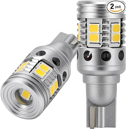 921 LED Reverse Light Bulb Back Up Lamp Super Bright 912 Automotive Car W16W Pickup Truck 6000K White Can-bus Error Free T15 Plug and Play Replacement T16 DC12V 3200Lumens (Pack of 2)