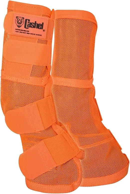 Cashel Crusader Horse Fly Leg Guards Orange Horse