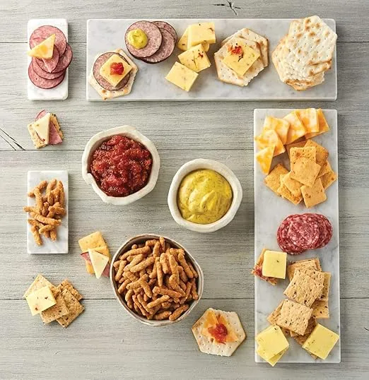 Harry & David Deluxe Meat & Cheese Gift Box, Cheese Of The Month Club, Meat And Cheese Platter, Gift Basket For Cheese Lovers, Charcuterie Board Ideas