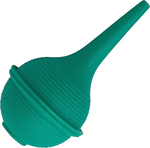 1pk Sterile Ear Syringe 1oz / 30ml Green Rubber Bulb for Washing & Wax Removal