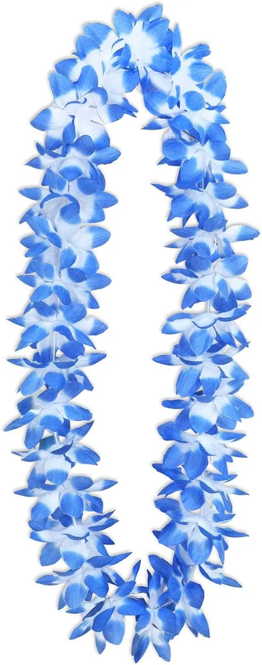 Blue Pikake Fabric Lei- 1 pc.