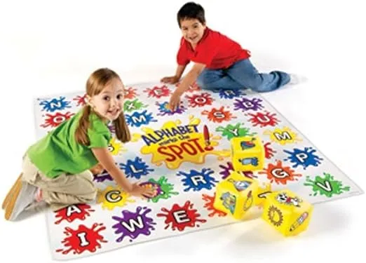 Learning Resources Alphabet Marks The Spot Floor Mat, 34 Piece Set, Ages 5+, Letters, Sounds, Alphabet Game,Spelling Games