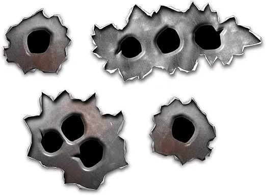 Bullet Holes Peel 'N Place Stickers