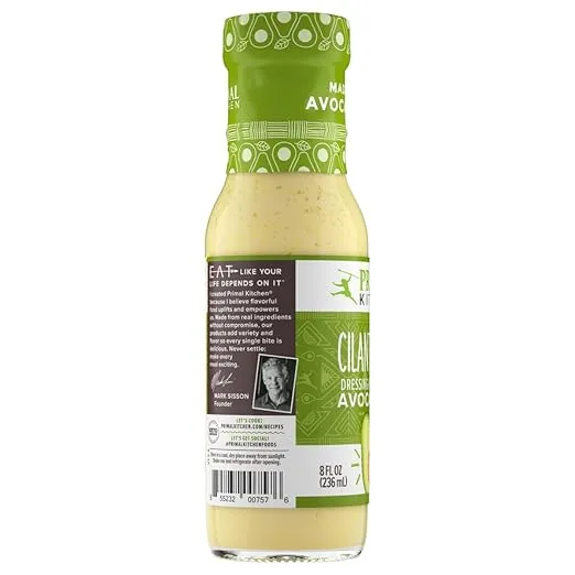 PRIMAL KITCHEN Cilantro Lime Dressing, Pack of 1