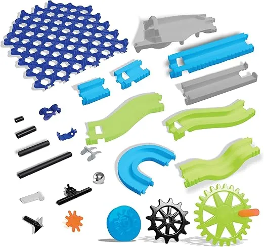 Discovery #MINDBLOWN 321-Piece Marble Run Construction and Building Kit for Kids