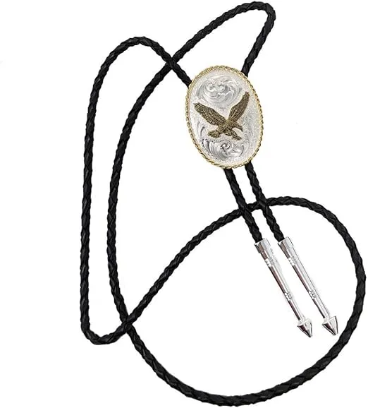 Montana Silversmiths Western Lifestyle Bolo Tie (Soaring Eagle - Two-Tone)