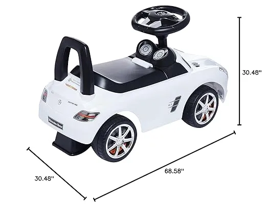 Best Ride On Cars Mercedes Benz push Car, White