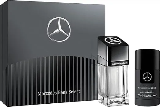 Mercedes-Benz Select - Men's Curated Gift Set Duo In Iconic Original Elegant Scent Select - Includes Eau De Toilette Spray And Deodorant Stick - Woody Aromatic Notes Of Spice And Citrus - 2 Pc