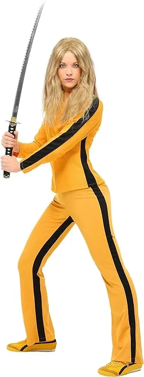 Adult Kill Bill Halloween Costume, Women's Beatrix Kiddo Kung-Fu Outfit