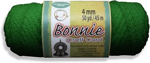 Pepperell 4mm Bonnie Macramé Craft Cord, 50-Yard, Kelly