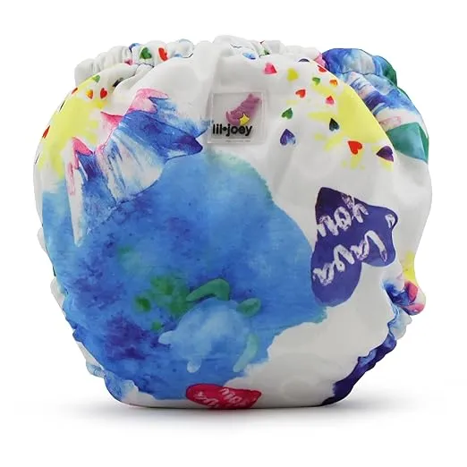 Kanga Care Lil Joey Newborn All in One AIO Cloth Diaper (2pk) Lava 4-12lbs