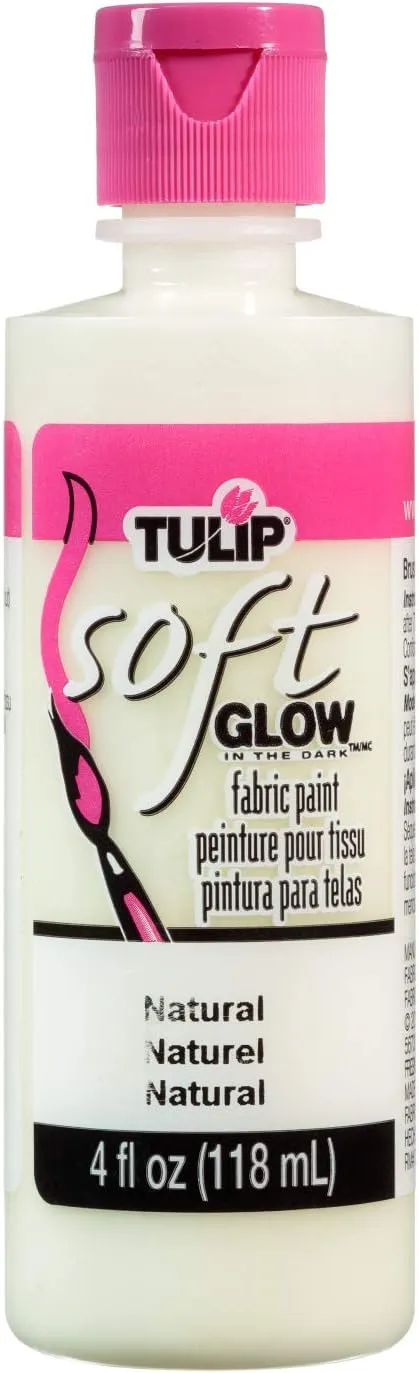 Tulip 29098 Soft Fabric Paint 4oz Glow Natural