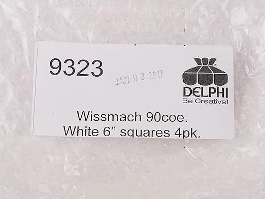 6" Clear Glass Squares - 90 COE Fusible Glass - 4 Pack