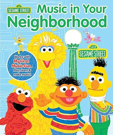 Sesame Street - My First Music Fun - Portable Keyboard and 8-Book Library - PI Kids