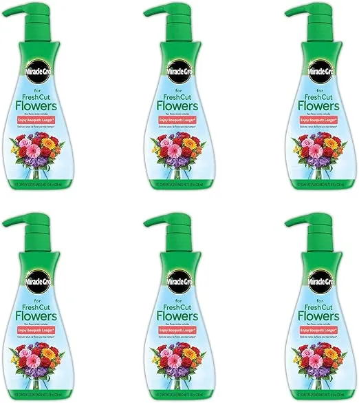 Miracle-Gro for Fresh Cut Flowers, Plant Fertilizer, 8 oz. (6-Pack)