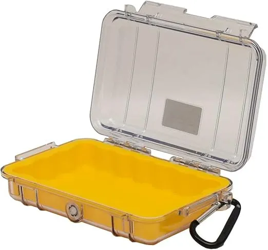 Pelican 1040-027-100 1040 Micro Case (Yellow/Clear)
