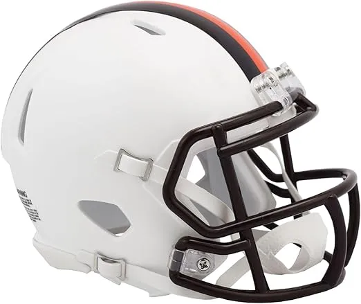 Riddell Cleveland Browns NFL 2023 On Field Alternate Mini Speed Helmet (White Out)