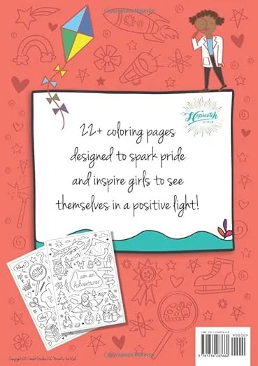 Hopscotch Girls I Am An Adventurer, Artist & Athlete: A Coloring Book for Girls - Creative & Empowering Coloring Books for Kids Ages 4-8 - Educational STEM-Focused Kids Coloring Books with 24 Pages