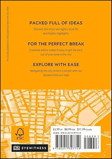 DK Eyewitness New York City Mini Map and Guide (Pocket Travel Guide)