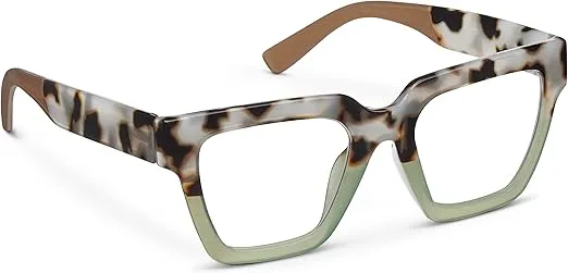 Peepers by PeeperSpecs Women's Take a Bow Square Blue Light Blocking Reading Glasses