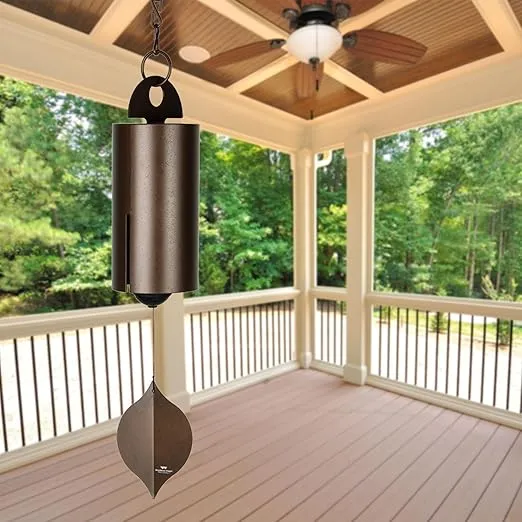 Woodstock Wind Chimes Heroic Windbell Wind Chimes for Outside, 40" Copper Large Windchime for Outdoor Garden, Patio, Porch Wind Bell, Deep Tone Sound
