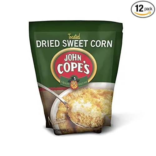 AmishTastes PA Dutch John Cope's Toasted, Dried Sweet Corn, 3.75 Oz. (Case of 12)