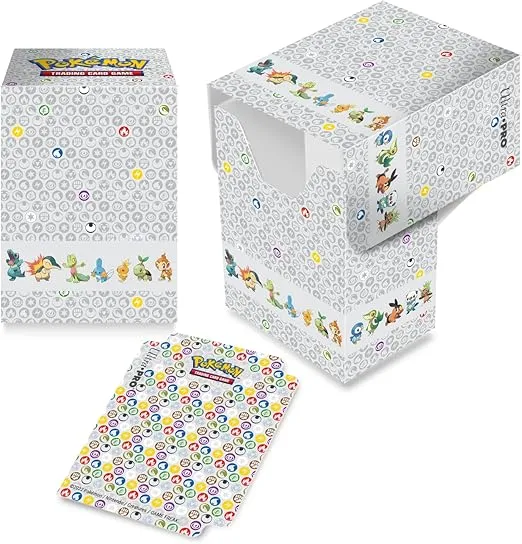Ultra Pro Pokémon: First Partner Accessory Bundle - Includes: Storage Box for 700+ Sleeved Cards, Deck Box, 65ct Deck Protector Sleeves, Playmat (24"x13.5")