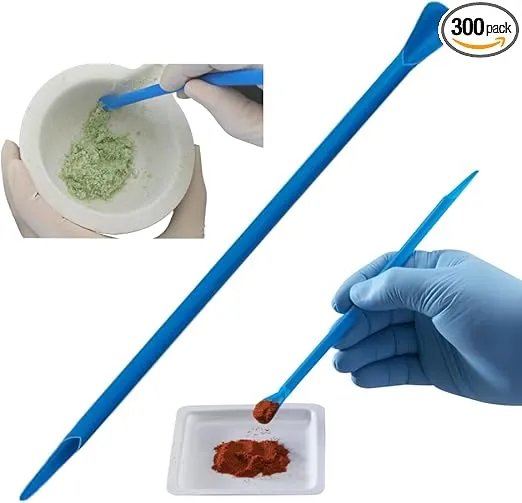 LevGo® 17211 Standard smartSpatula® Disposable Multipurpose Laboratory Spatula, PP, 210 x 7 mm (300 spatulas per Pack). Look for The V at The Neck.