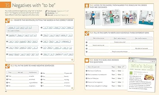 English for Everyone: Level 1 Practice Book - Beginner English: ESL Workbook, Interactive English Learning for Adults
