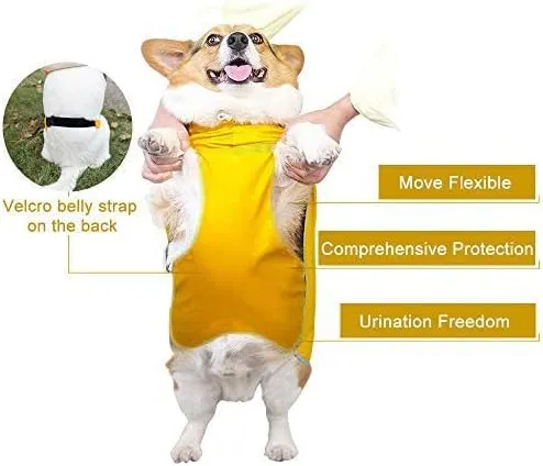 Dog Raincoat with Hood for Small Dog,Medium Dog,Luccalily Waterproof Dog Rain Jacket with Reflective Strip Adjustable Belly Strap Lightweight Poncho with Storage Bag (X-Small, Yellow)
