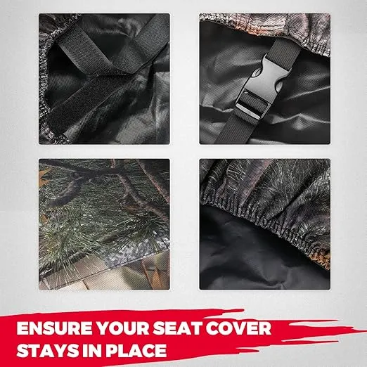 KEMIMOTO 1680D Seat Covers Compatible with Ranger Crew XP 1000, UTV Seat Cover Set with Headrest Cover Compatible with 2020-2023 Polaris Ranger Crew 1000 Premium, 2017-2021 Ranger Crew XP 1000