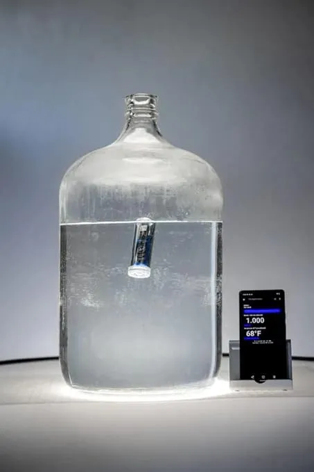 Tilt Wireless Blue Hydrometer and Thermometer: Patented Brewing Technology for Precision Monitoring & Control for Fermentation of Beer, Wine, Cider, Mead & More