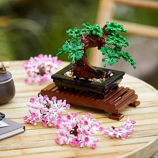 LEGO Icons Bonsai Tree Building Set - Artificial Bonsai Tree Plants for Home Decor, Adults Ages 18+ - Faux, Fake Plants for Table, Desk, Office - Stocking Stuffers for Men & Women- 10281