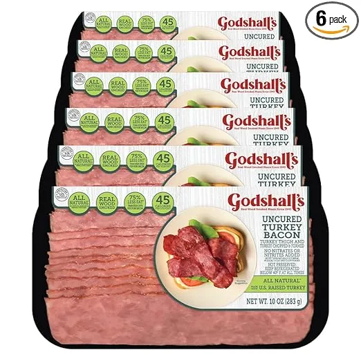 Godshall's 10 oz Uncured Turkey Bacon, 6PK