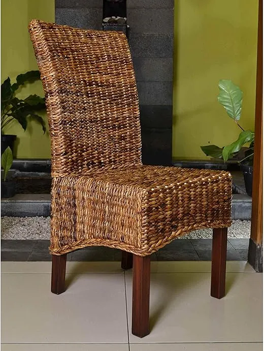 International Caravan Furniture Piece Set of Two Arizona Abaca Dining Chairs