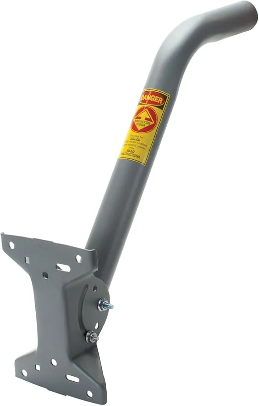 Winegard DS-2000 Universal 22-inch Tower Mount for Off-Air TV Antennas (1.5in Diameter Mount Pipe) - Includes 2 U-Bolts, Fit 1in to 2in Pipe/Towers GRAY