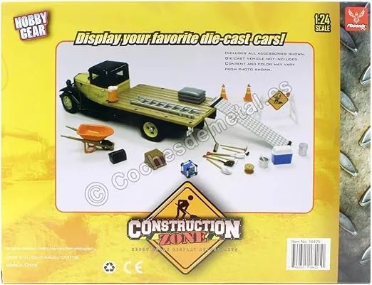 Phoenix Toys Construction Accessories Set for 1/24 Diecast Car Models